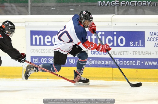 2015-01-24 Diavoli Sesto-Hockey Milano Rossoblu U14 1535 Francesco Cecchetto